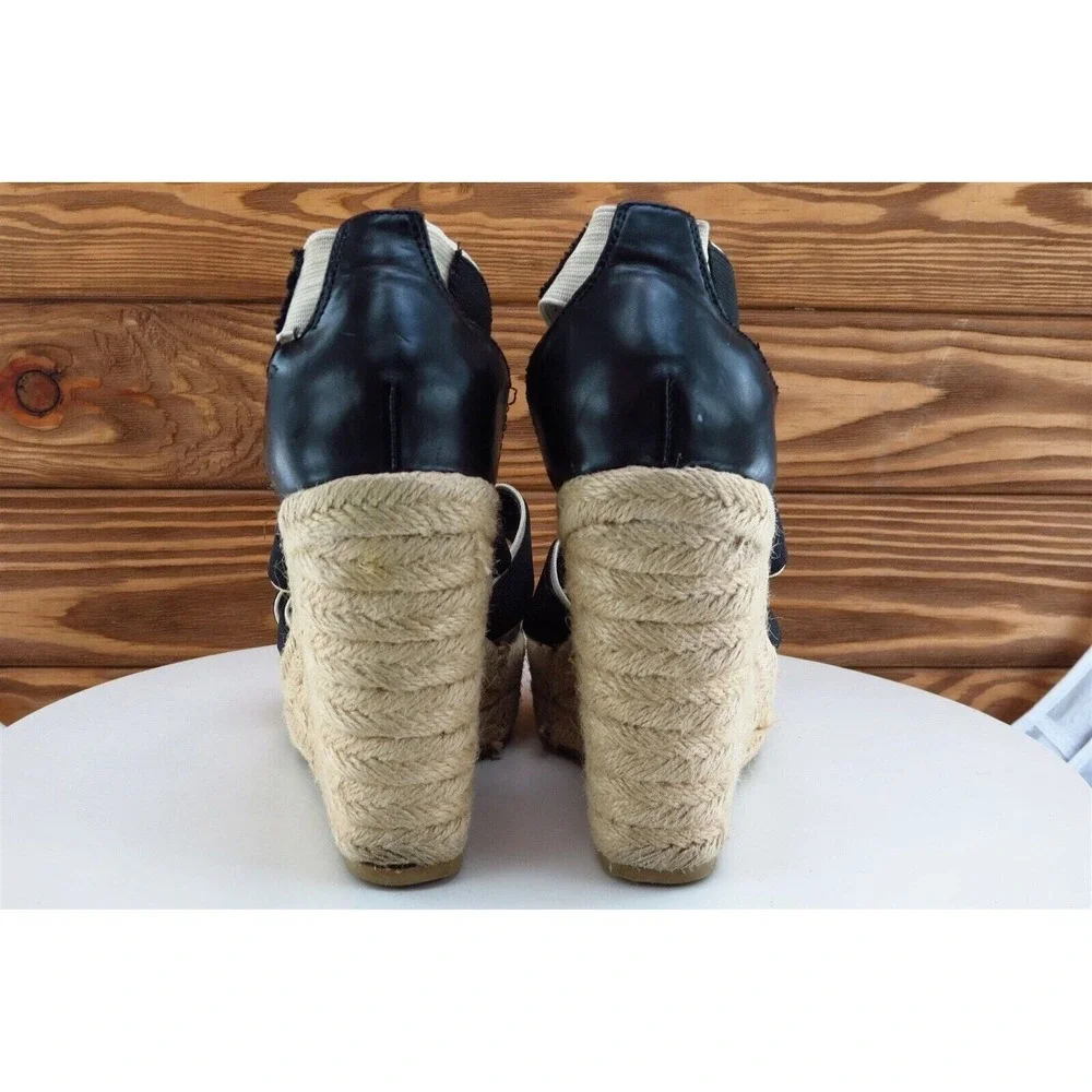 Steve Madden Heel Sz 7.5‎ Platform Black Synthetic M Erryn